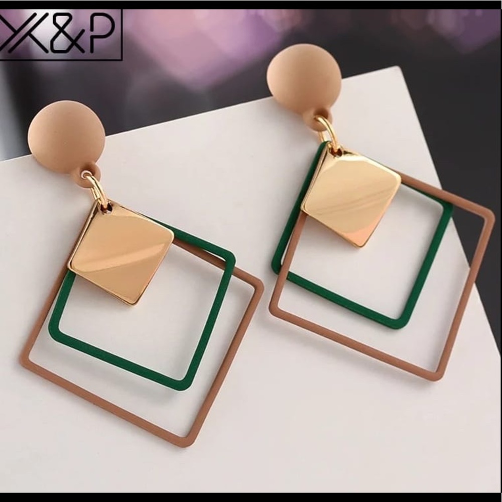Summer Korean Geometric Vintage Earrings for - Picture 5 of 5